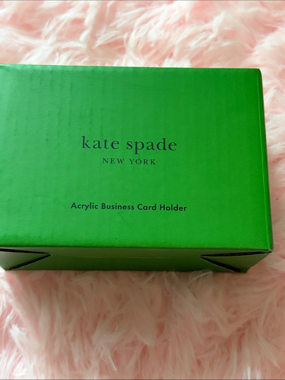 kate spade Clear Acrylic Card Holder with Gold Logo - Picture 7 of 9